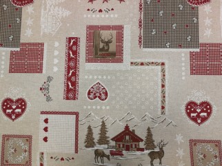 fabrics for tablecloths and curtains with a Christmas pattern,shop Pluss Audums