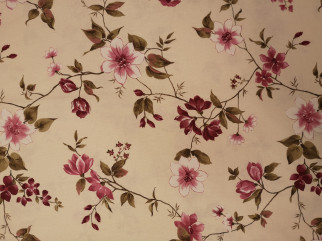 Curtains with flower design - Curtain fabric  