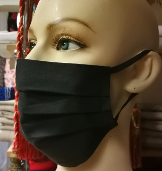 Sejas aizsargu maska melnā krāsā.www.audums.lv