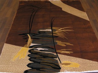 paklājs zīds, roku darbs